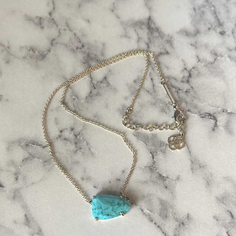 Kendra Scott Isla necklace- Turquoise/gold